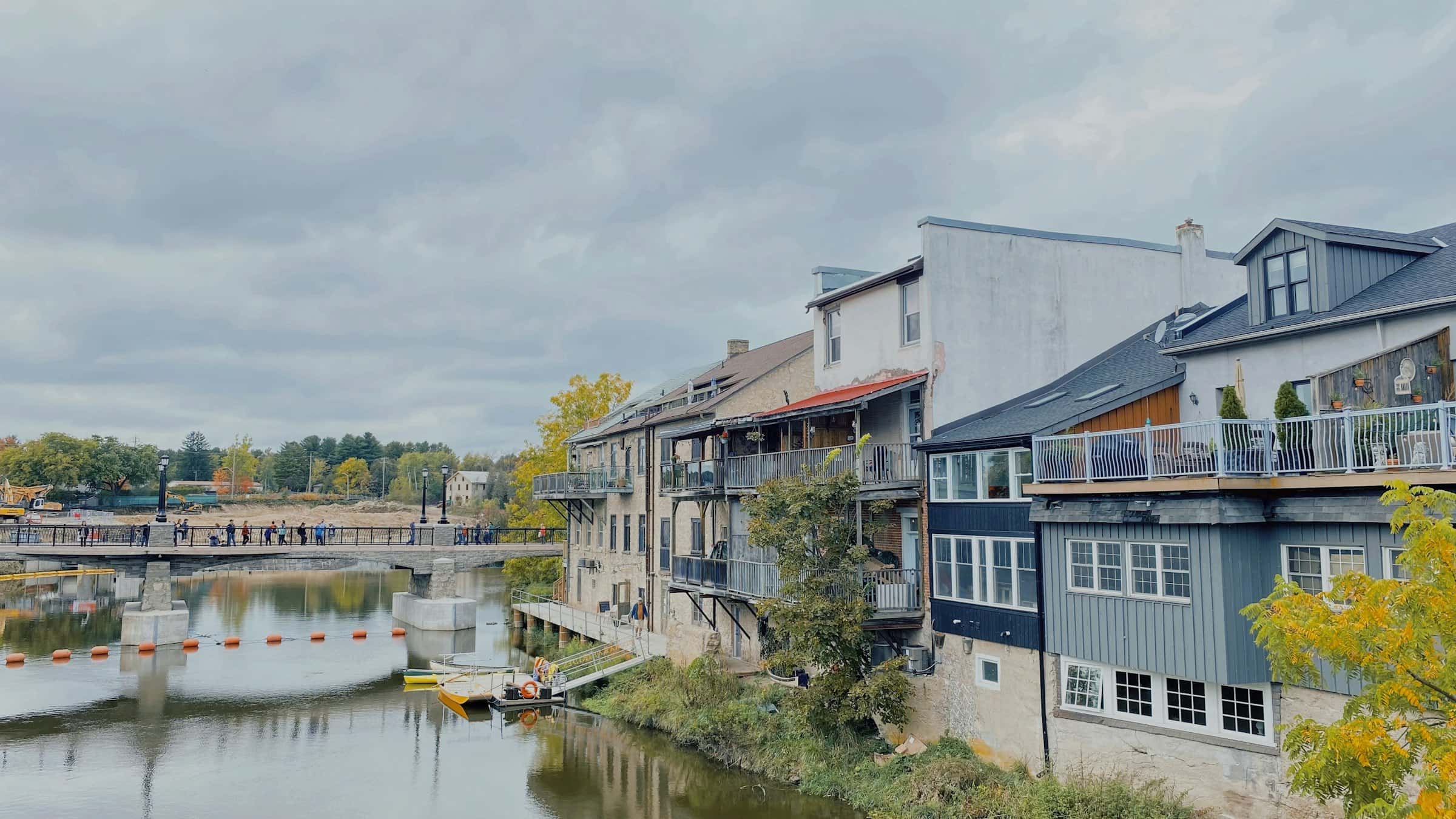 The Grand River in Elora in autumn